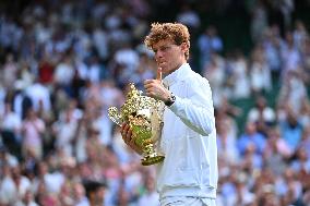 Jannik Sinner Wins His First Wimbledon Trophy - UK