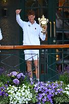 Jannik Sinner Wins His First Wimbledon Trophy - UK