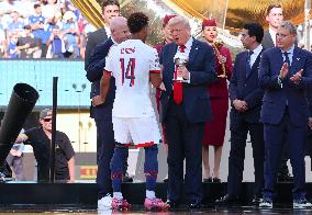 Desire Doue Receives Best Young Player Award from Trump - NJ