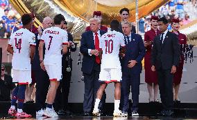 Desire Doue Receives Best Young Player Award from Trump - NJ