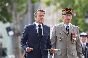 Macron at Bastille Day Parade - Paris