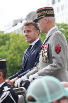 Macron at Bastille Day Parade - Paris
