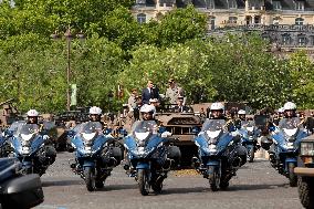 Macron at Bastille Day Parade - Paris