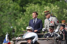 Macron at Bastille Day Parade - Paris