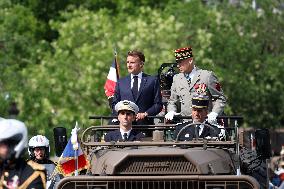 Macron at Bastille Day Parade - Paris