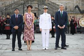 Princess Leonor during the Galicia 2025 gold medal ceremony - Santiago de Compostela