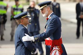 King Felipe VI during the delivery of Royal Dispatches at the General Air and Space Academy - San Javier