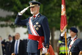 King Felipe VI during the delivery of Royal Dispatches at the General Air and Space Academy - San Javier