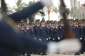 King Felipe VI during the delivery of Royal Dispatches at the General Air and Space Academy - San Javier