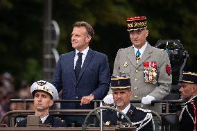 Macron at Bastille Day Parade - Paris