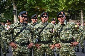 Indonesian army preparation on Bastille Day Pre ceremony in Paris FA