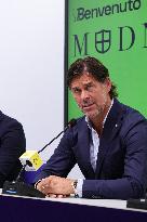 CALCIO - Serie B - Press Presentation of Modena Calcio's New Coach