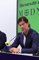 CALCIO - Serie B - Press Presentation of Modena Calcio's New Coach