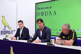 CALCIO - Serie B - Press Presentation of Modena Calcio's New Coach