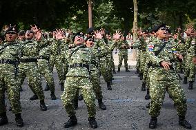 Indonesian army preparation on Bastille Day Pre ceremony in Paris FA