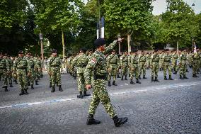 Indonesian army preparation on Bastille Day Pre ceremony in Paris FA