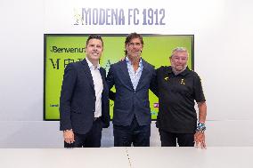 CALCIO - Serie B - Press Presentation of Modena Calcio's New Coach