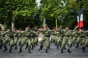 Indonesian army preparation on Bastille Day Pre ceremony in Paris FA