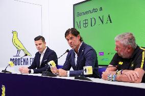 CALCIO - Serie B - Press Presentation of Modena Calcio's New Coach