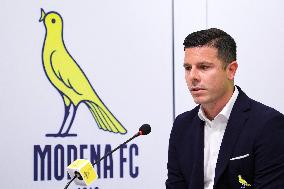 CALCIO - Serie B - Press Presentation of Modena Calcio's New Coach