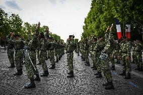 Indonesian army preparation on Bastille Day Pre ceremony in Paris FA