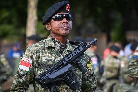 Indonesian army preparation on Bastille Day Pre ceremony in Paris FA