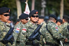 Indonesian army preparation on Bastille Day Pre ceremony in Paris FA