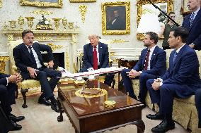 US President Donald Trump meets with NATO Secretary General Mark Rutte - Washington