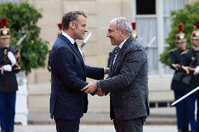 Emmanuel Macron meets with Armenia Prime Minister - Paris