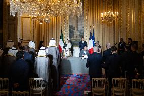 Signing of a bilateral agreement with Kuwait at the Elysee - Paris