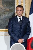 Signing of a bilateral agreement with Kuwait at the Elysee - Paris