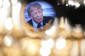 US President Donald Trump participates in the White House Faith Office Luncheon - Washington