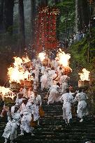 Fire festival in western Japan