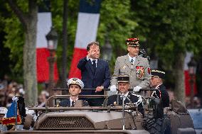 Macron at Bastille Day Parade - Paris