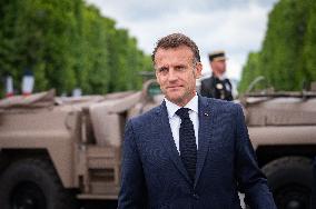 Macron at Bastille Day Parade - Paris