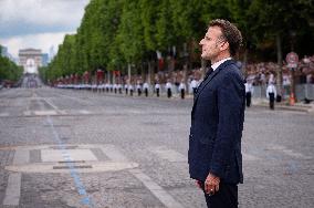 Macron at Bastille Day Parade - Paris
