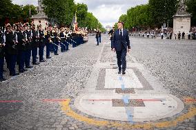 Macron at Bastille Day Parade - Paris