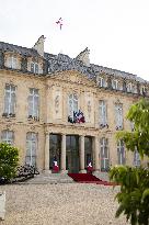 Emmanuel Macron welcomes Indonesian President prior a working diner - Paris