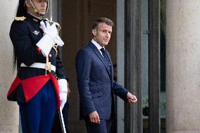 Emmanuel Macron welcomes Indonesian President prior a working diner - Paris