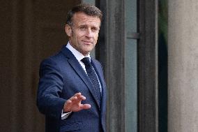 Emmanuel Macron welcomes Indonesian President prior a working diner - Paris