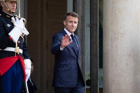 Emmanuel Macron welcomes Indonesian President prior a working diner - Paris