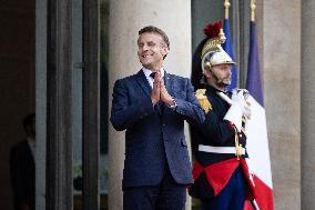 Emmanuel Macron welcomes Indonesian President prior a working diner - Paris