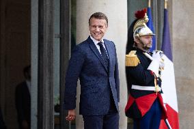 Emmanuel Macron welcomes Indonesian President prior a working diner - Paris
