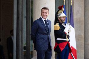 Emmanuel Macron welcomes Indonesian President prior a working diner - Paris