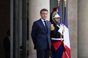 Emmanuel Macron welcomes Indonesian President prior a working diner - Paris
