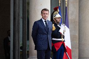 Emmanuel Macron welcomes Indonesian President prior a working diner - Paris