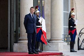 Emmanuel Macron welcomes Indonesian President prior a working diner - Paris