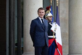 Emmanuel Macron welcomes Indonesian President prior a working diner - Paris