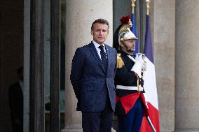 Emmanuel Macron welcomes Indonesian President prior a working diner - Paris