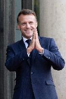 Emmanuel Macron welcomes Indonesian President prior a working diner - Paris
